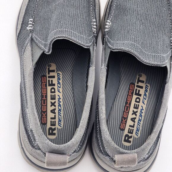 Skechers Relaxed Fit Superior Milford Slip On Sneaker Shoes Gray Men\'s Size 10.5 main image 9